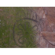 Grave of Jeremiah, stone, cross with rays, sun disc